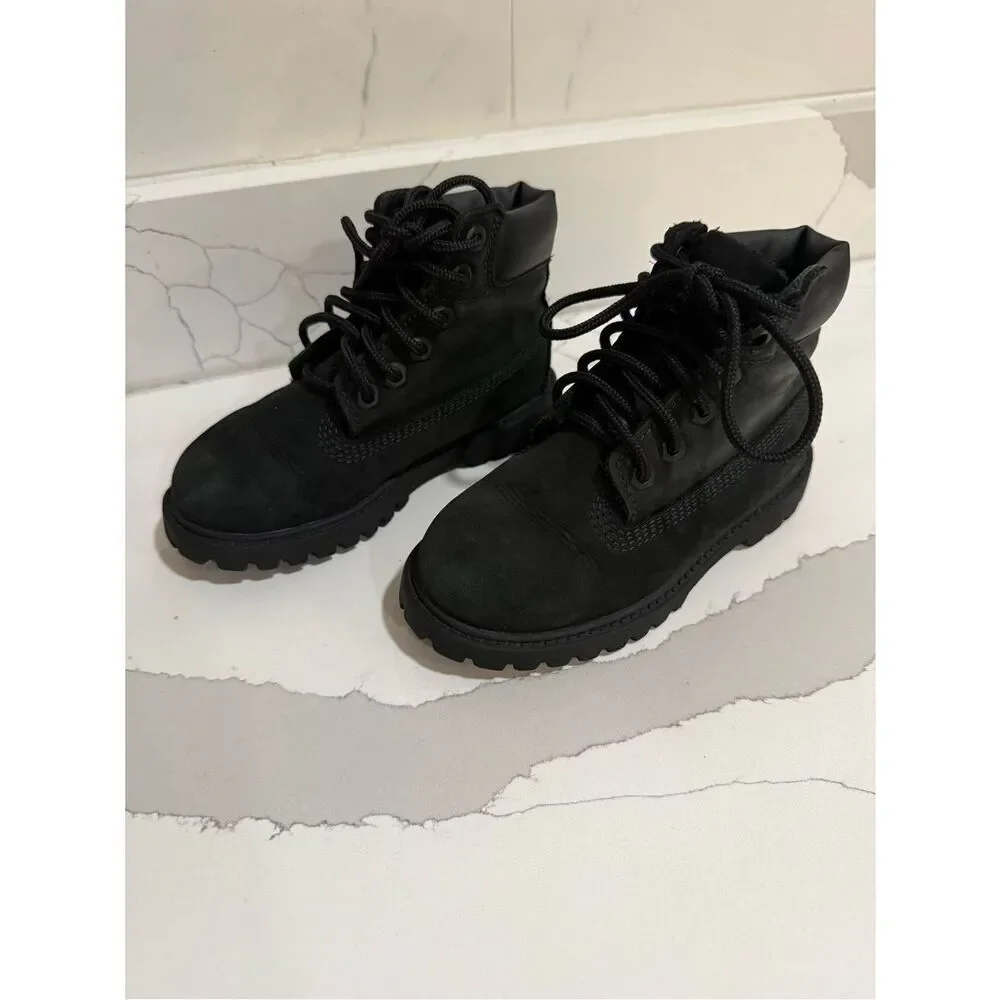 Timberland Waterproof PrimaLoft® Toddler Boots | Black Nubuck | Toddler Size 10